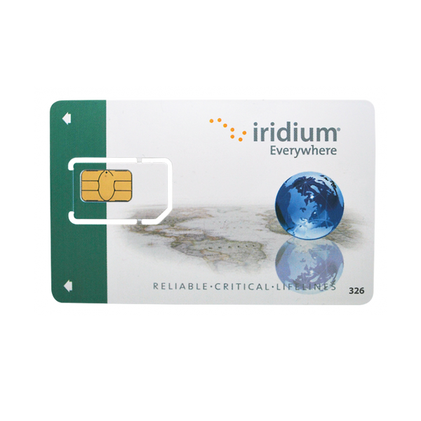 Tarjeta SIM prepago global para teléfono satelital Iridium - 300 minutos  (válida 12 meses) - *Única - Lea la descripción*